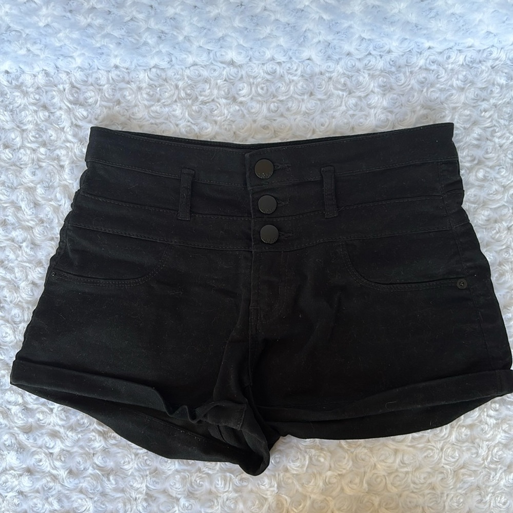 Black High Waisted Shorts